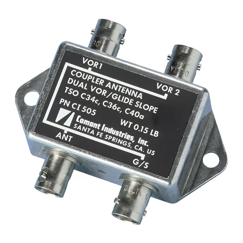 CI 505 VOR/LOC/GS Signal Coupler/Diplexer | 108–118 MHz & 329–335 MHz, 50 Ω, BNC Female Connectors