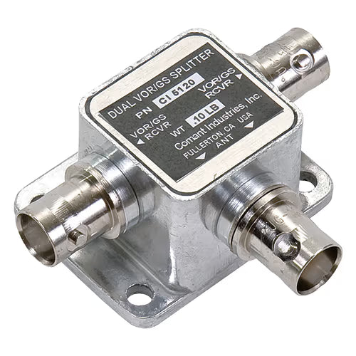 CI 5120 VOR/LOC/GS Signal Splitter | 108–118 MHz & 329–335 MHz, 50 Ω, BNC Female Connectors