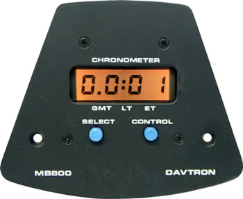 Davtron Flight Instruments B800 Yoke Mount Digital Clock for Beechcraft King Air b800-28v24b B800 Yoke Mount Digital Clock for Beechcraft King Air