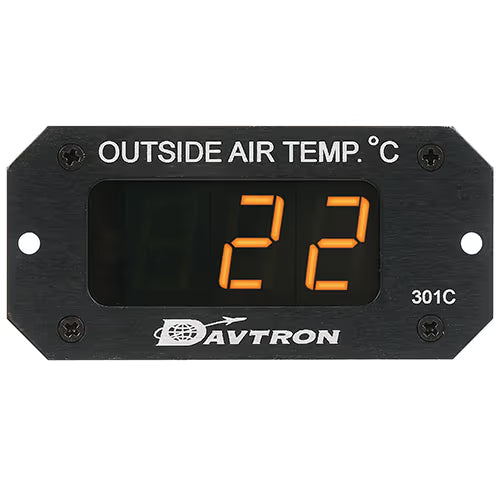 Davtron Flight Instruments M301 Digital Outside Air Temperature Gauge M301C-A M301 Digital Outside Air Temperature Gauge