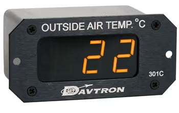 Davtron Flight Instruments M301 Digital Outside Air Temperature Gauge M301C M301 Digital Outside Air Temperature Gauge