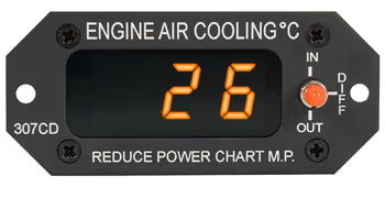 Davtron Flight Instruments M307CD Differential Intercooler O.A.T Gauge M307CD M307CD Differential Intercooler O.A.T Gauge