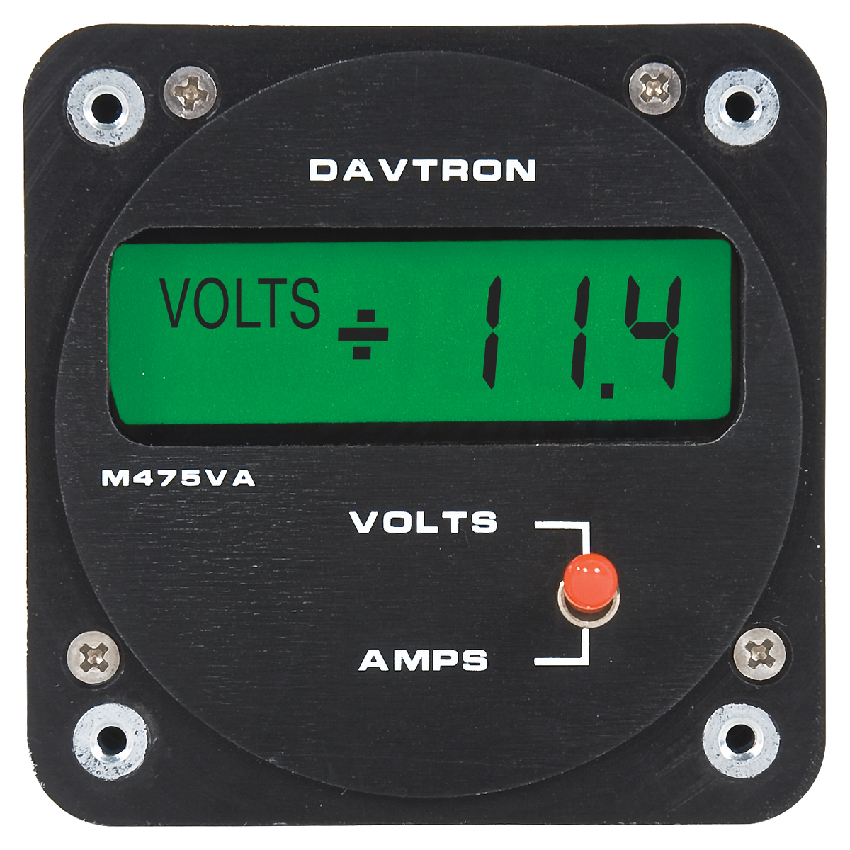 Davtron Flight Instruments M475VA Voltage & Amperage Meter M475VA-28V-NVG M475VA Voltage & Amperage Meter