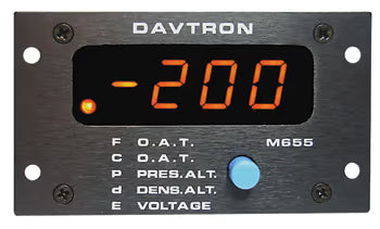 Davtron Flight Instruments M655 5 Function Indicator Gauge M655-1 M655 5 Function Indicator Gauge