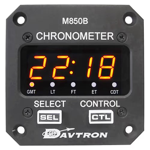 Davtron Flight Instruments M850B Multi-Functional Clock M850B-A M850B Multi-Functional Clock