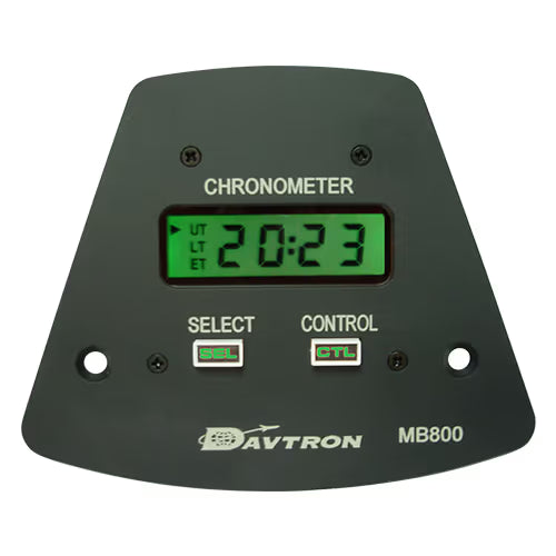 Davtron Flight Instruments MB800 Yoke Mount Digital Clock MB800-5V-SH-NVG-BLK MB800 Yoke Mount Digital Clock