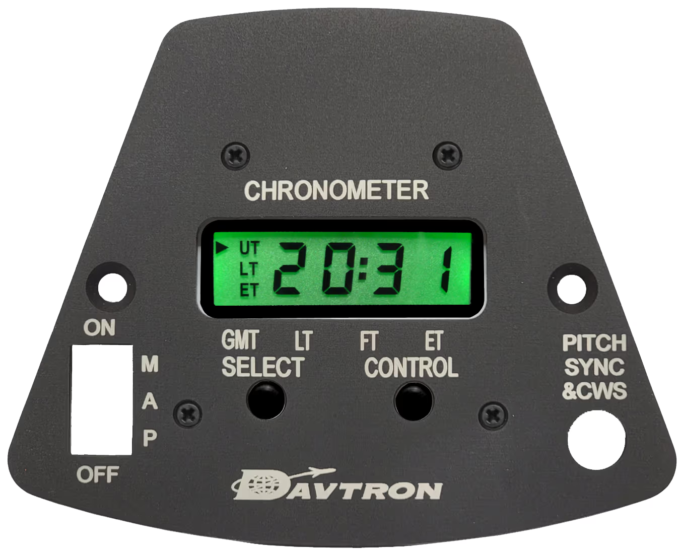 Davtron Flight Instruments MB800AIS Yoke Mount Digital Clock for Beechcraft King Air MB800-AIS-A9CO-NVG MB800AIS Yoke Mount Digital Clock for Beechcraft King Air