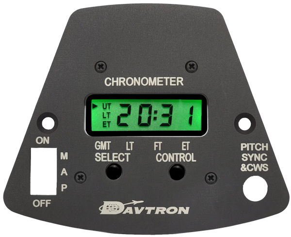 Davtron Flight Instruments MB800AIS Yoke Mount Digital Clock for Beechcraft King Air MB800-AIS-A9CO-NVG MB800AIS Yoke Mount Digital Clock for Beechcraft King Air