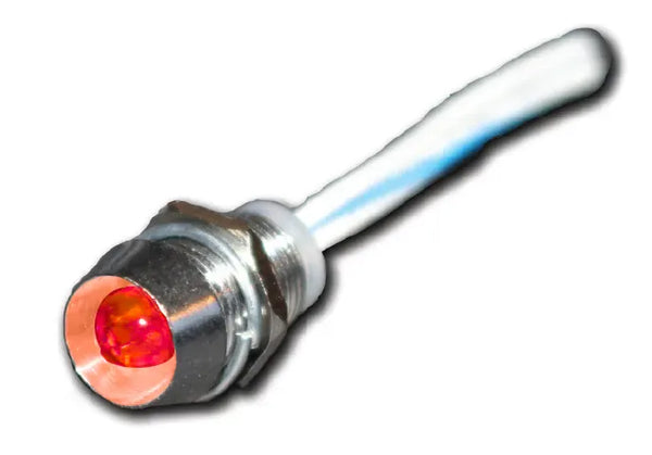 Electronics International AL-1O Chrome Annunciator Light (Orange) AL-1O AL-1O Chrome Annunciator Light (Orange)