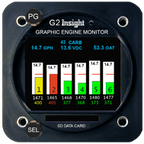 G2 6-Cylinder Engine Monitor (2.25" bezel)