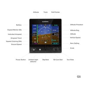 Garmin Aviation GPS Wearables & Apps G5 Electronic Flight Inst. for Experimental/LSA Aircraft | Garmin 010-01485-01 G5 Electronic Flight Inst. for Experimental/LSA Aircraft | Garmin