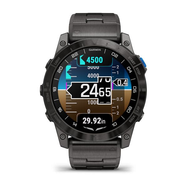 Garmin Aviation GPS Wearables & Apps Garmin D2™ Mach 1 Pro  Aviator Smartwatch | Pilot Watch 010-02804-82 Garmin D2™ Mach 1 Pro  Aviator Smartwatch | Pilot Watch