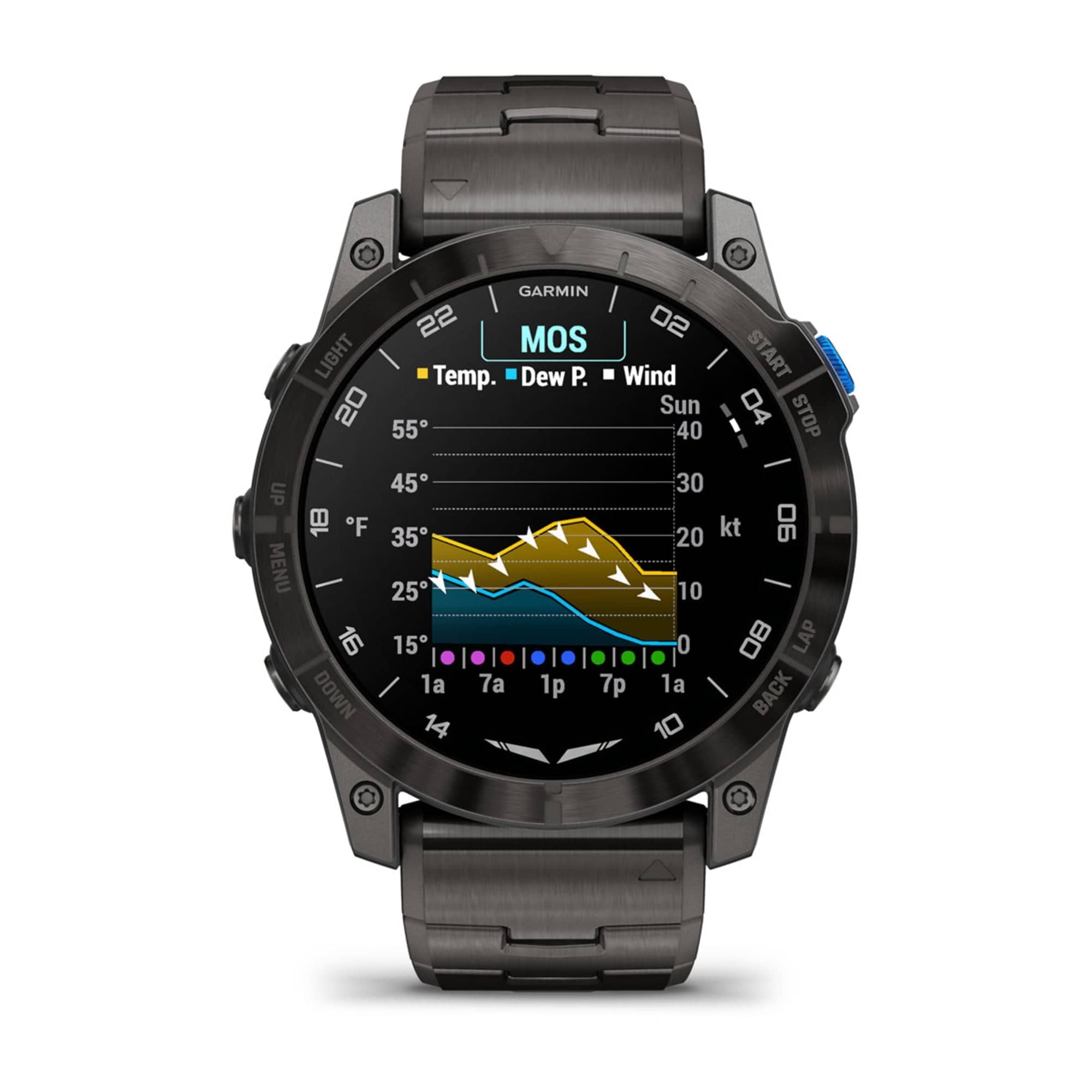 Garmin Aviation GPS Wearables & Apps Garmin D2™ Mach 1 Pro  Aviator Smartwatch | Pilot Watch 010-02804-82 Garmin D2™ Mach 1 Pro  Aviator Smartwatch | Pilot Watch