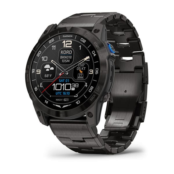 Garmin Aviation GPS Wearables & Apps Garmin D2™ Mach 1 Pro  Aviator Smartwatch | Pilot Watch 010-02804-82 Garmin D2™ Mach 1 Pro  Aviator Smartwatch | Pilot Watch