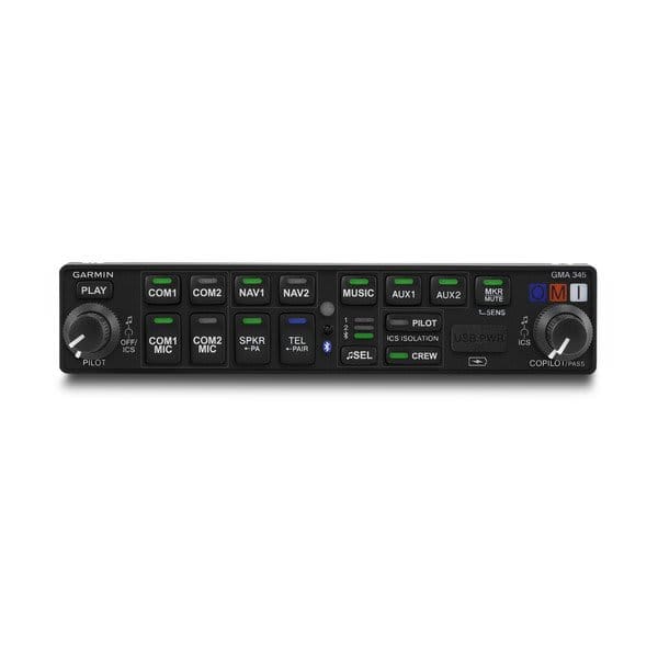 Garmin COMM Radios & Audio Panels Garmin GMA™ 345 | Aviation Audio Panel with Bluetooth® 010-01319-03 Garmin GMA™ 345 | Aviation Audio Panel with Bluetooth®