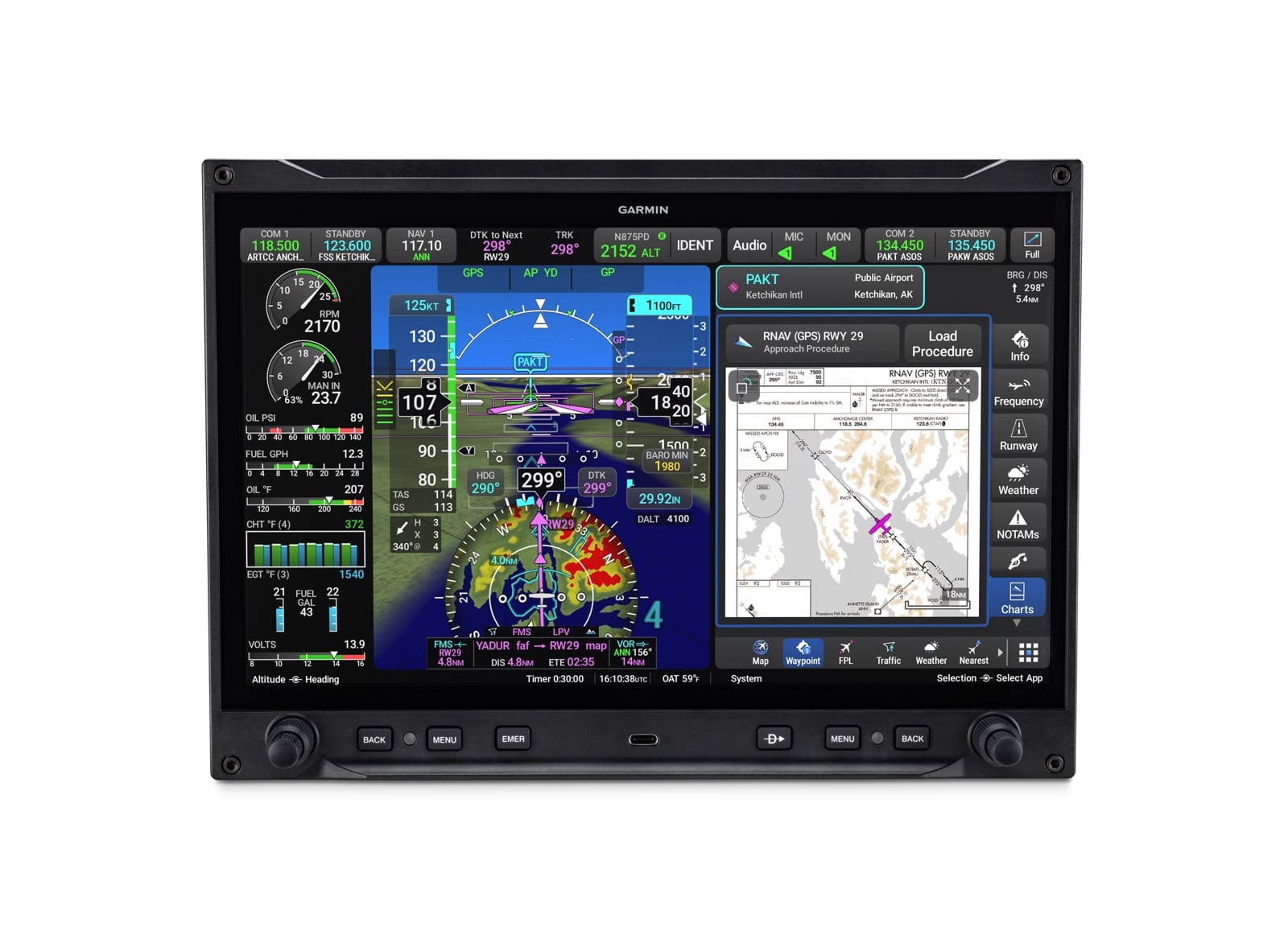 Garmin Flight Displays Garmin AXIS™ 11.6" Flight Display — GDU 116NC (IFR GPS + NAV/COMM + Audio Panel) 010-03002-00 Garmin AXIS™ 11.6" Flight Display — GDU 116NC (IFR GPS + NAV/COMM + Audio Panel)