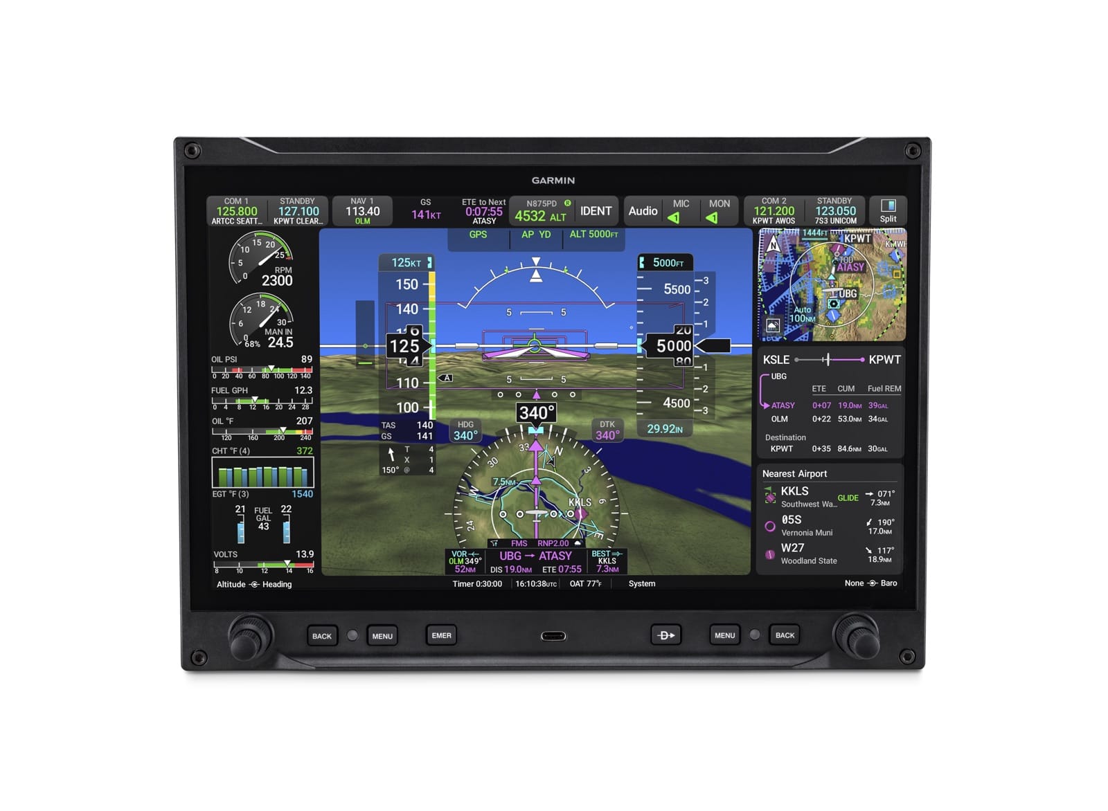 Garmin Flight Displays Garmin AXIS™ 11.6" Flight Display — GDU 116NC (IFR GPS + NAV/COMM + Audio Panel) 010-03002-00 Garmin AXIS™ 11.6" Flight Display — GDU 116NC (IFR GPS + NAV/COMM + Audio Panel)