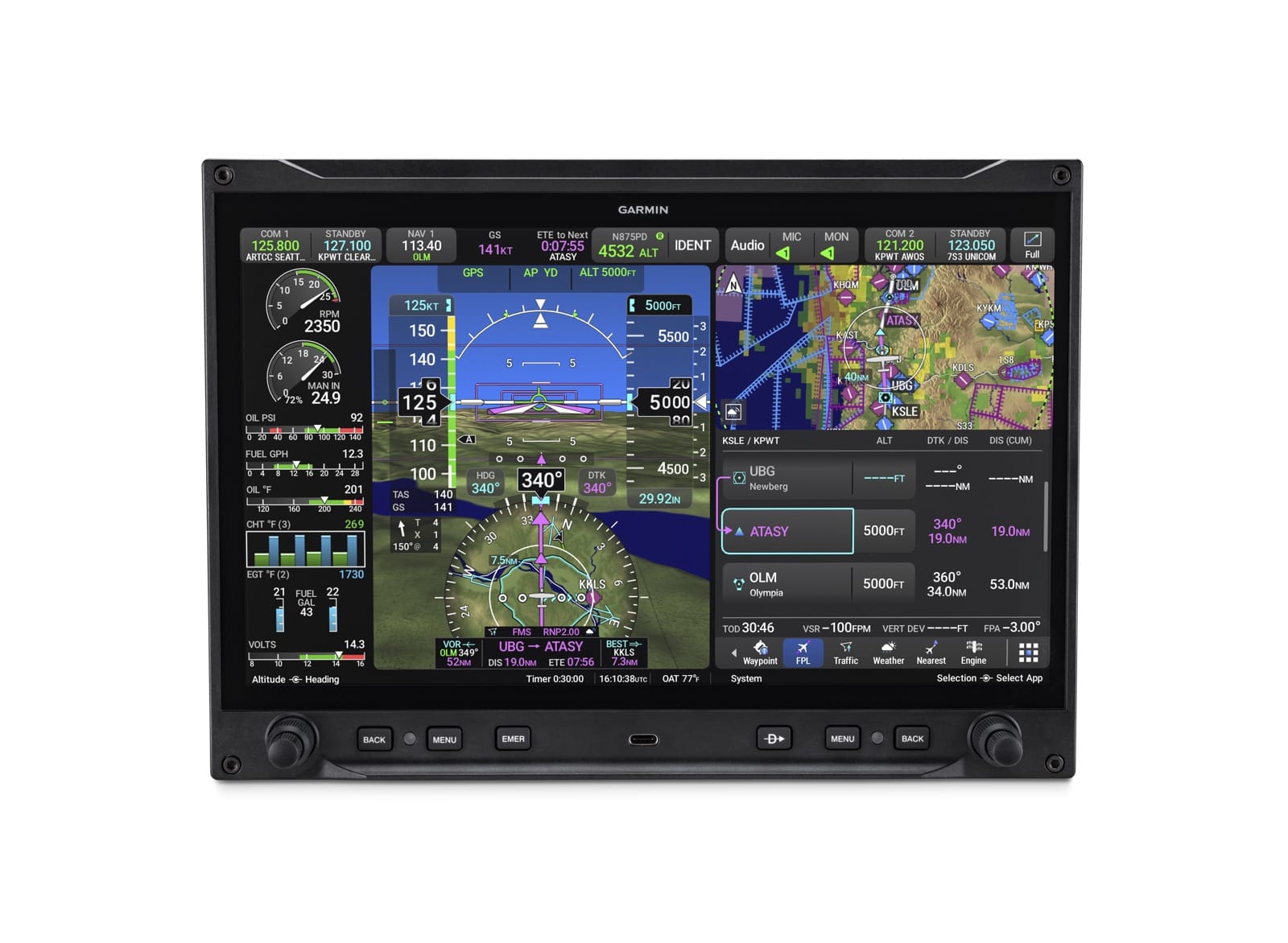 Garmin Flight Displays Garmin AXIS™ 11.6" Flight Display — GDU 116NC (IFR GPS + NAV/COMM + Audio Panel) 010-03002-00 Garmin AXIS™ 11.6" Flight Display — GDU 116NC (IFR GPS + NAV/COMM + Audio Panel)
