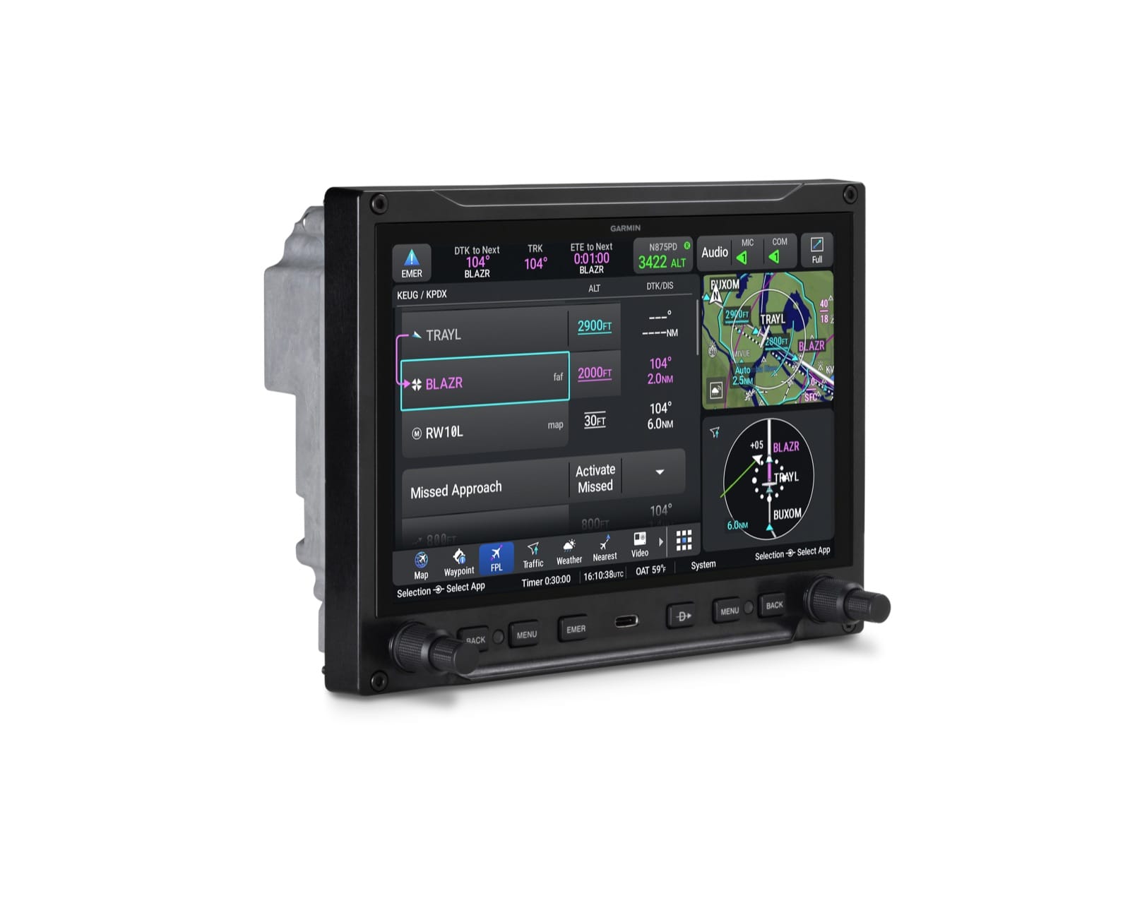 Garmin Flight Displays Garmin GDU 80L — 8-inch Landscape AXIS Flight Display (Certified) 010-04145-00 Garmin GDU 80L — 8-inch Landscape AXIS Flight Display (Certified)