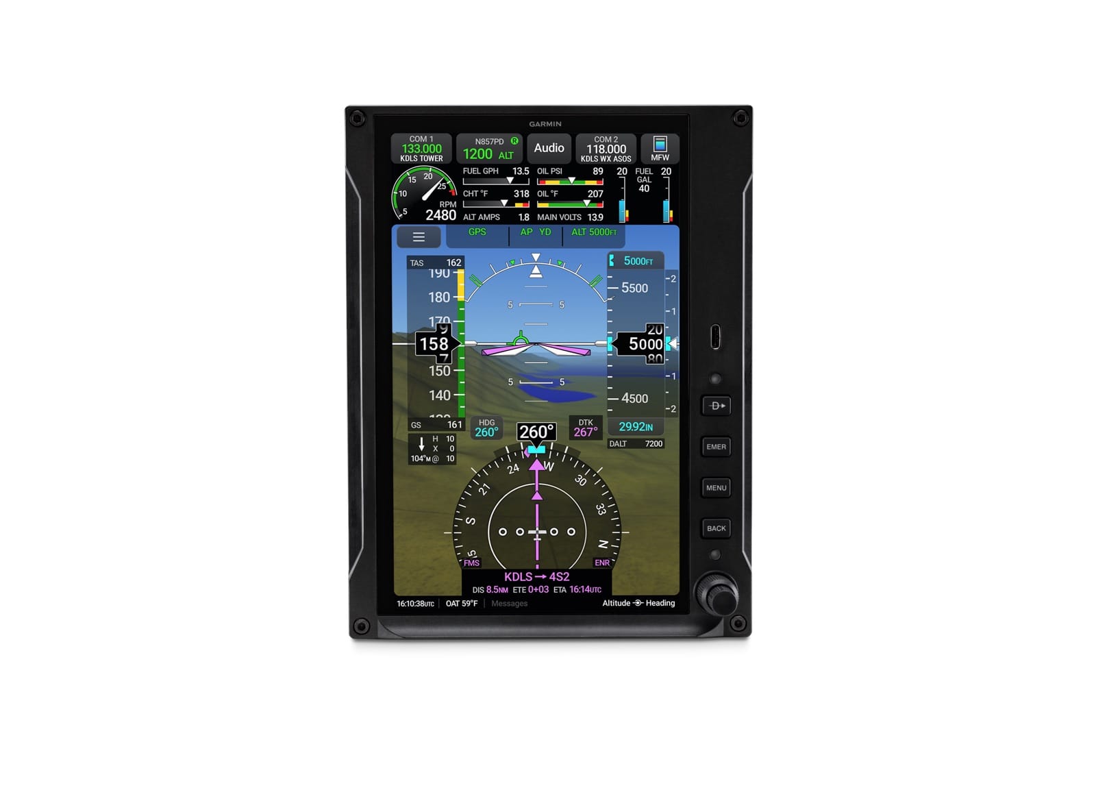 Garmin Flight Displays Garmin GDU 80P — 8-inch Portrait AXIS Flight Display (Certified) 010-04143-00 Garmin GDU 80P — 8-inch Portrait AXIS Flight Display (Certified)