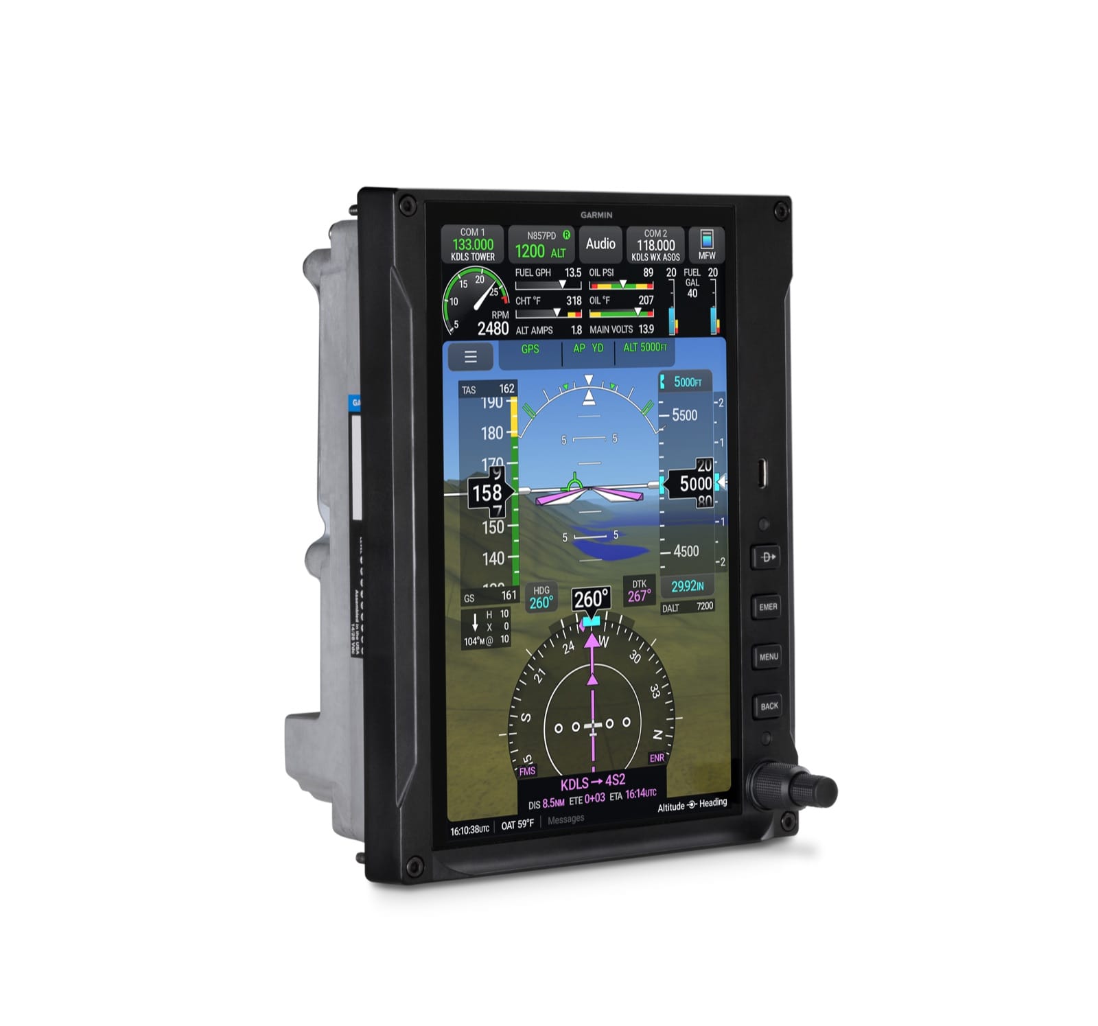 Garmin Flight Displays Garmin GDU 80P — 8-inch Portrait AXIS Flight Display (Certified) 010-04143-00 Garmin GDU 80P — 8-inch Portrait AXIS Flight Display (Certified)