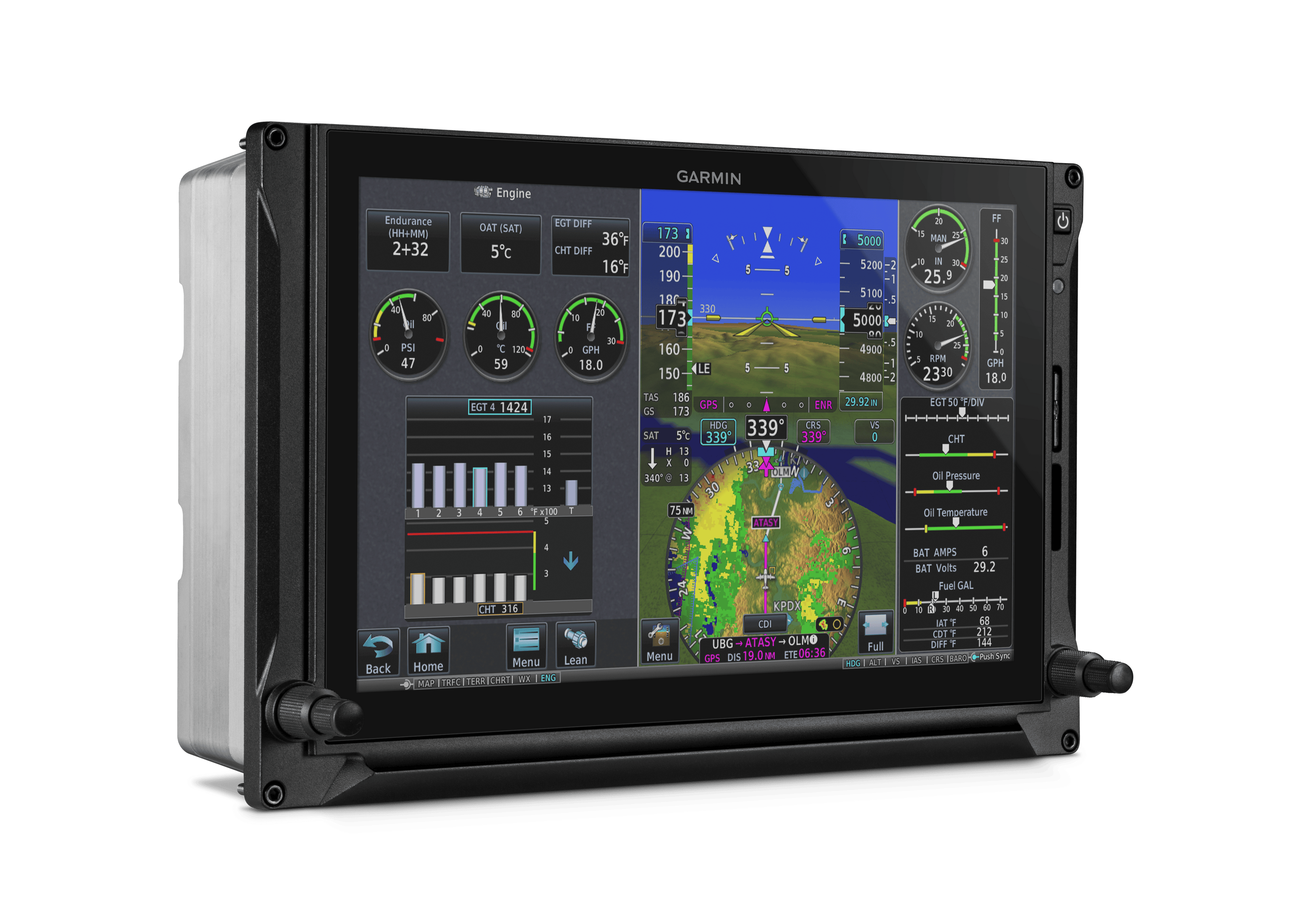 Garmin Primary Flight Display GDU 1060, G600 TXi, BLACK, Standard 010-01220-63 GDU 1060, G600 TXi, BLACK, Standard