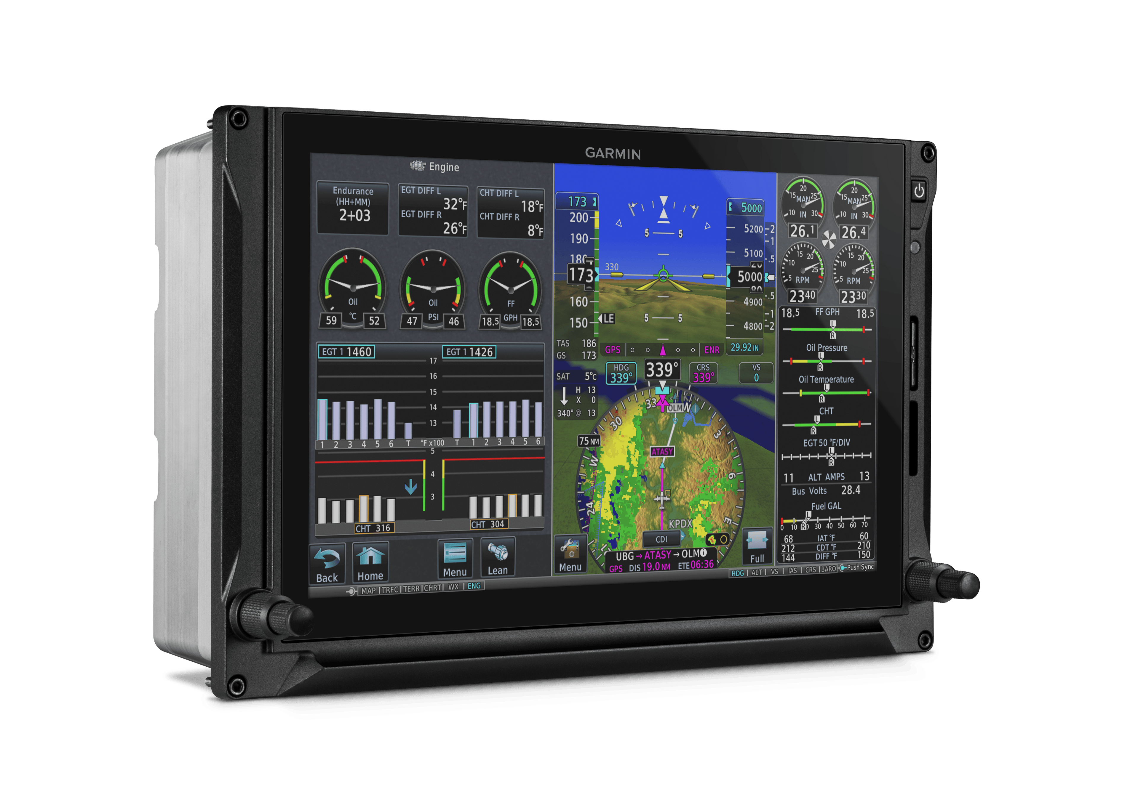 Garmin Primary Flight Display GDU 1060, G600 TXi, BLACK, Standard 010-01220-63 GDU 1060, G600 TXi, BLACK, Standard