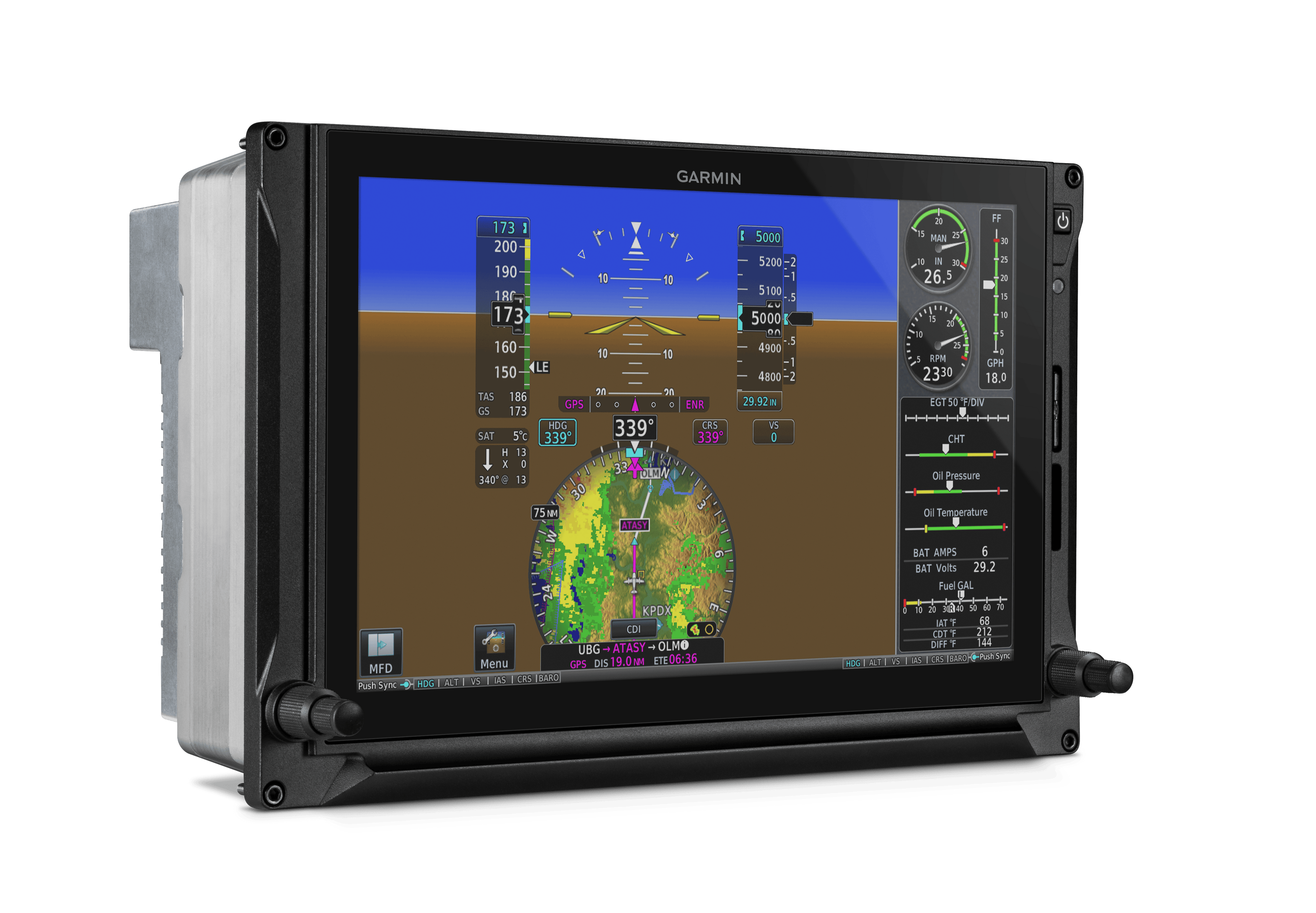 Garmin Primary Flight Display GDU 1060, G600 TXi, BLACK, Standard 010-01220-63 GDU 1060, G600 TXi, BLACK, Standard
