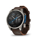 Garmin Watch 47 mm - Titanium with Oxford Brown Leather Band D2™ Mach 2 Aviator Smart Watch 010-02904-32 D2™ Mach 2 Aviator Smart Watch