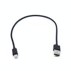 Guardian Avionics Cables MFi Certified Lightning to USB-A Cable, 0.4 m / 1.3 ft, Black 52-6 MFi Certified Lightning to USB-A Cable, 0.4 m / 1.3 ft, Black