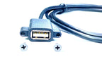 Guardian Avionics Cables Panel Mount USB-A Female to USB-A Male Cable, 1.1 m / 3.6 ft, Black 52-36 Panel Mount USB-A Female to USB-A Male Cable, 1.1 m / 3.6 ft, Black
