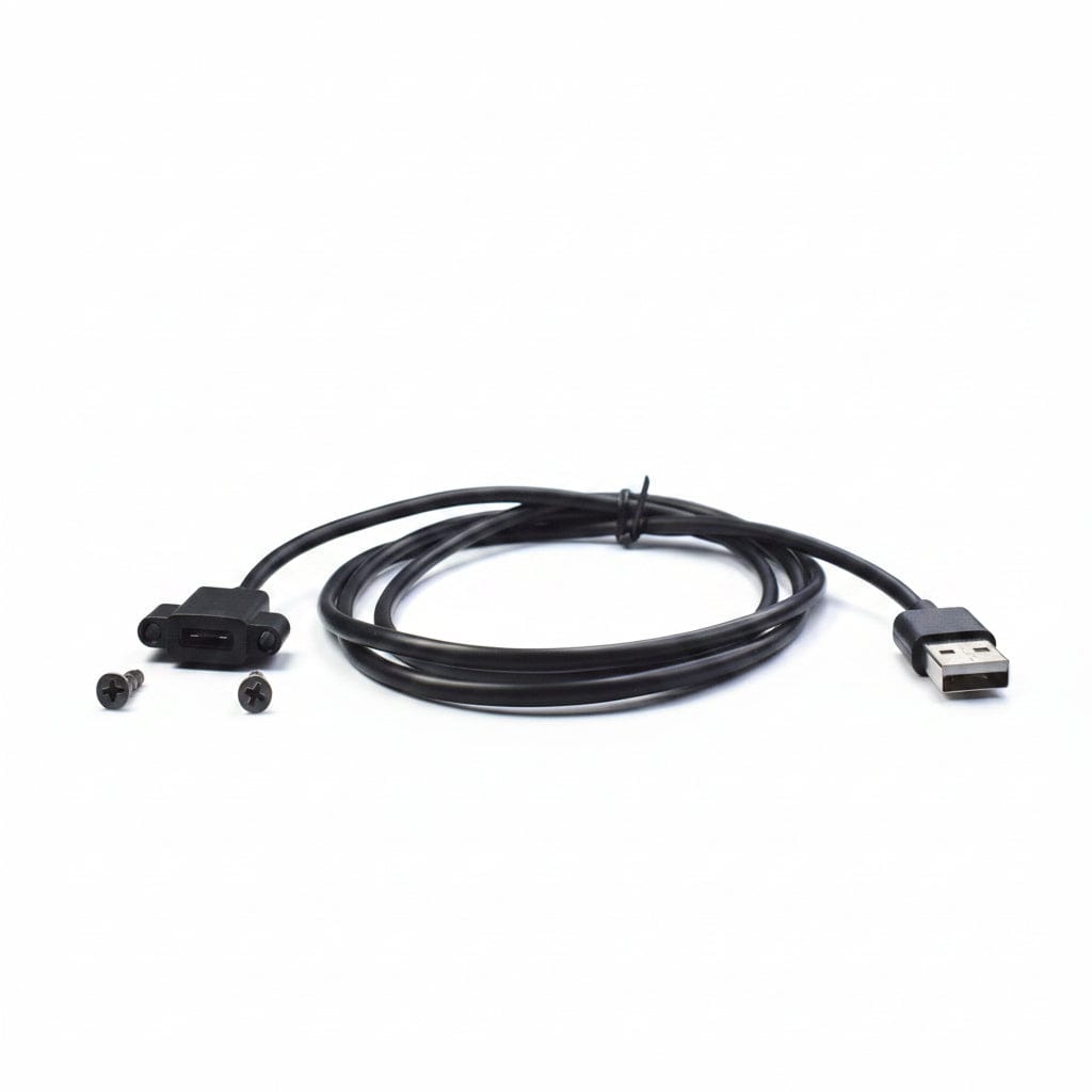 Guardian Avionics Cables Panel Mount USB-C Female to USB-A Male Cable, 1.2 m / 3.9 ft, Black 52-38 Panel Mount USB-C Female to USB-A Male Cable, 1.2 m / 3.9 ft, Black