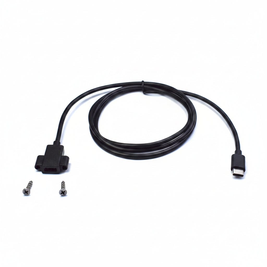 Guardian Avionics Cables USB-C Female to USB-C Male Cable, 1.2 m / 3.9 ft, Black 52-42 USB-C Female to USB-C Male Cable, 1.2 m / 3.9 ft, Black