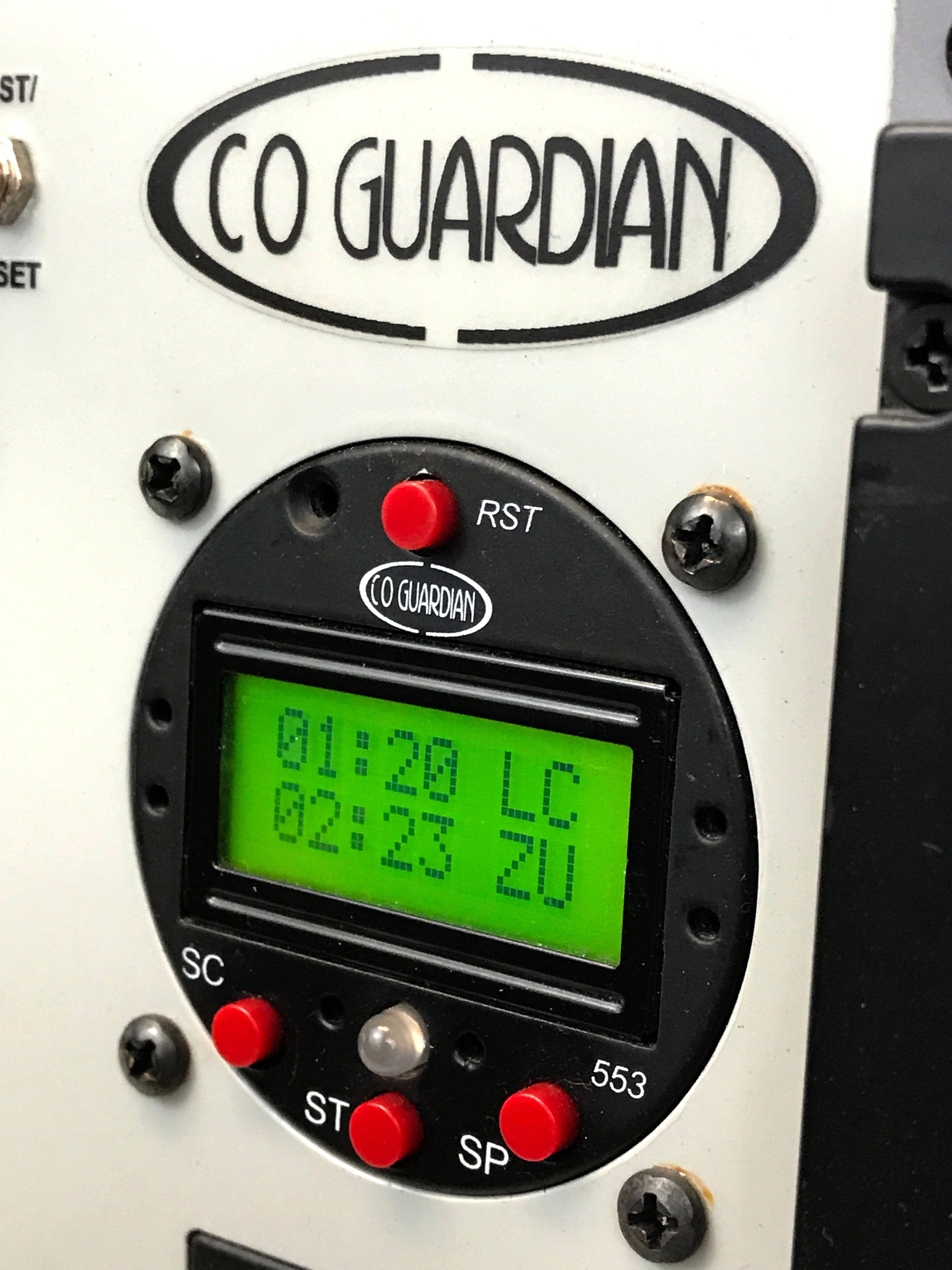 Guardian Avionics CO Detectors No AERO 553-101-001 Panel Mount Digital Multi-Function CO Detector 75-7 AERO 553-101-001 Panel Mount Digital Multi-Function CO Detector