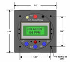 Guardian Avionics CO Detectors No AERO 553-101-001 Panel Mount Digital Multi-Function CO Detector 75-7 AERO 553-101-001 Panel Mount Digital Multi-Function CO Detector