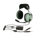 David Clark Aviation Headset | Battery Module, ENC, Straight Cord, Dual Plug, Flex/Wire Boom, M-7/A