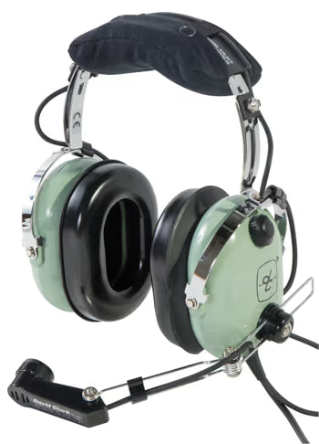 David Clark Aviation Headset | Straight Cord, Dual Plug, Wire Boom, M-7/DC
