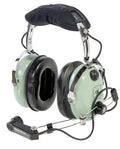 David Clark Helicopter Headset | Coil Cord, U-174/U Plug, Wire Boom, M-7/DC