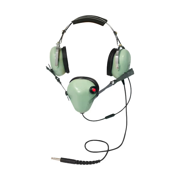 David Clark Ground Support Headset | Mic Shield/Straps, PTT, Straight Cord, SC-267 Plug