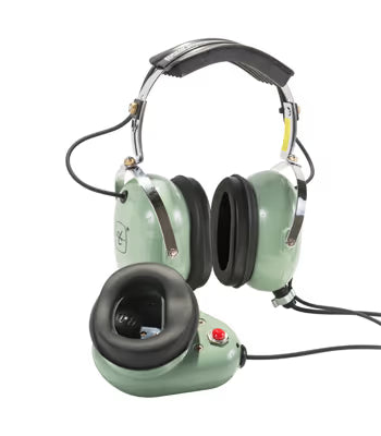 David Clark Aviation Headset | Mic Shield, PTT, Straight Cord, SC-267 Plug