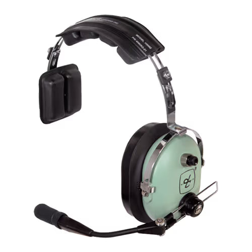 David Clark Aviation Headset | Single Ear, Coil Cord, 1/4in Stereo Plug, Flex/Wire Boom, M-7A