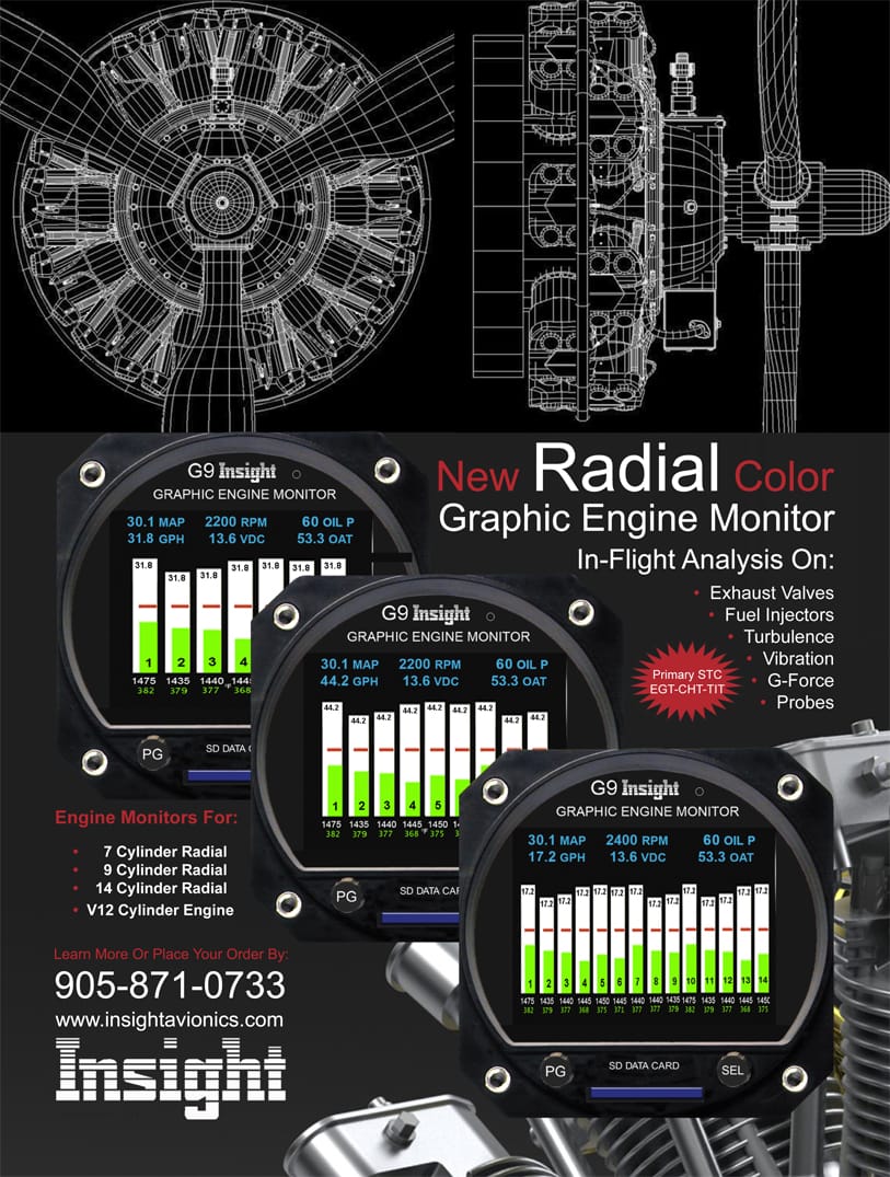Insight Instrument Corp G9 Radial 8-Cylinder above 60 gal/hr 1210C-084 G9 Radial 8-Cylinder above 60 gal/hr