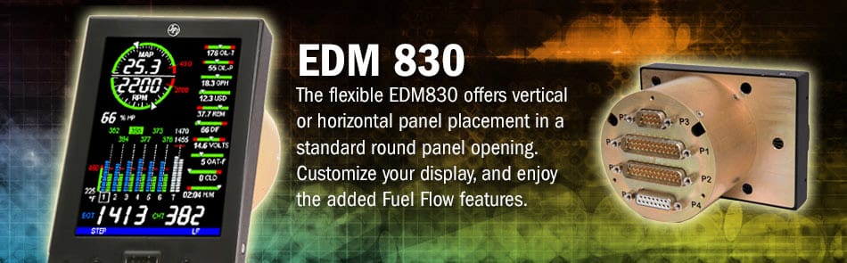 JP Instruments Engine Monitor JP Instruments EDM 830 (4 Cylinder) EDM-830-4C JP Instruments EDM 830 Engine Monitor | TSO Certified