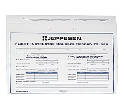 Flight Instructor Record Folder