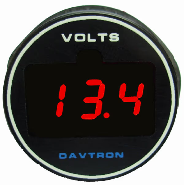 Voltmeter |1.25 Round Mount | Red LED