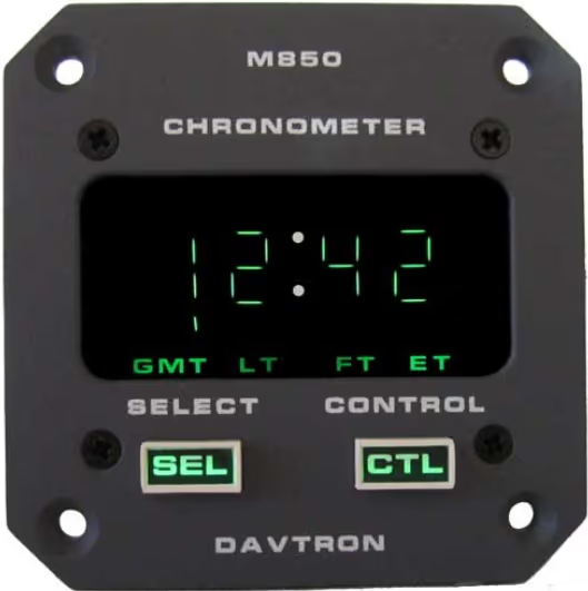 M850 Digital Clock Chronometer | 2-1/4in, 14V NVG Incandescent | Grey