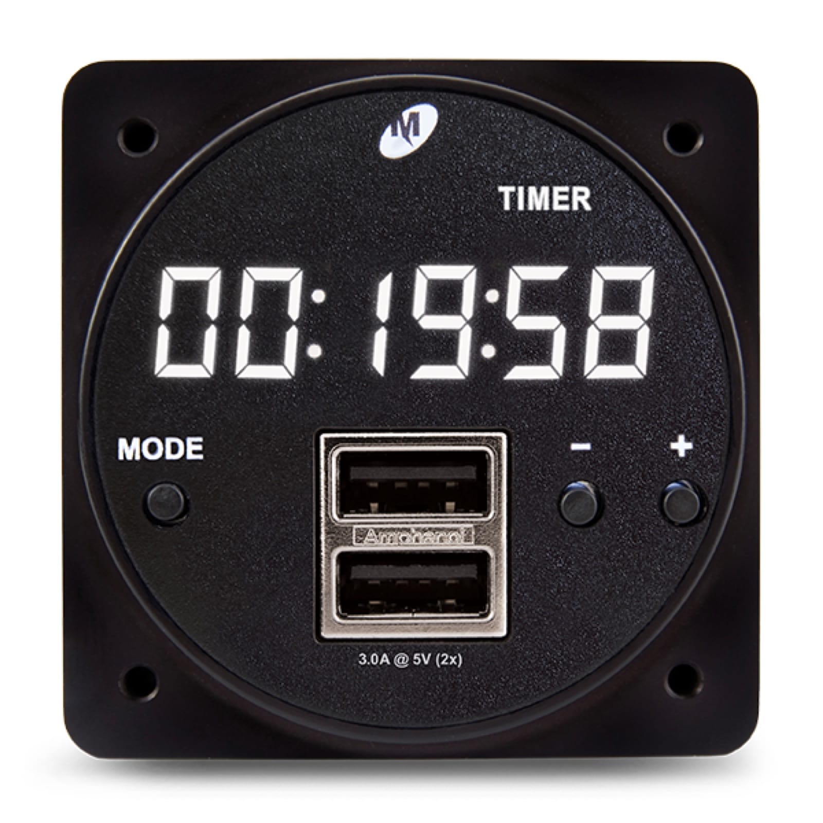 Mid-Continent Clocks Mid-Continent CHRONOS CH93HP Digital Clock / USB Charger (5-Mode) 6420093-2 Mid-Continent CHRONOS CH93HP Digital Clock / USB Charger (5-Mode)