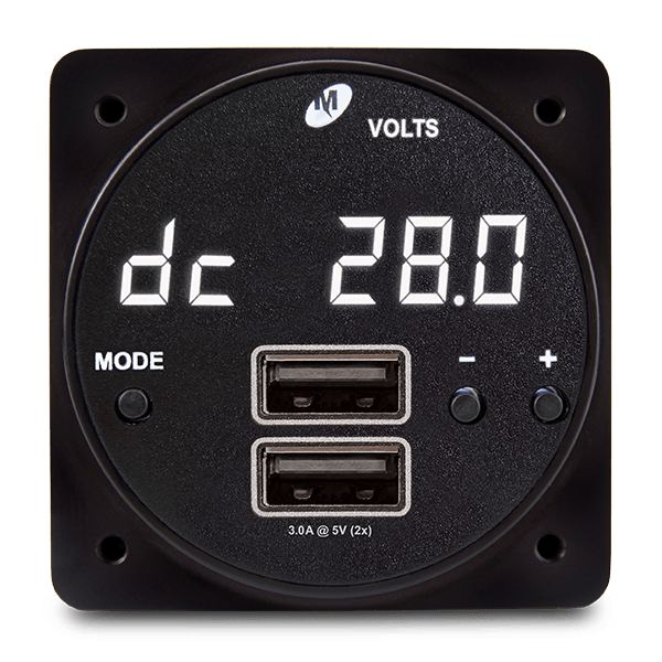 Mid-Continent Mid-Continent CHRONOS CH93HP Digital Clock + Dual USB-A Chargers (10-32 VDC in, 15W/3A per port, 8 MODES) 6420093-4 Mid-Continent CHRONOS CH93HP Digital Clock + Dual USB-A Chargers (10-32 VDC in, 15W/3A per port, 8 MODES)