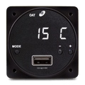 Mid-Continent Mid-Continent CHRONOS CH93HP Digital Clock + Single USB-A Charger (10-32 VDC in, 15W/3A, 8 MODES) 6420093-3 Mid-Continent CHRONOS CH93HP Digital Clock + Single USB-A Charger (10-32 VDC in, 15W/3A, 8 MODES)