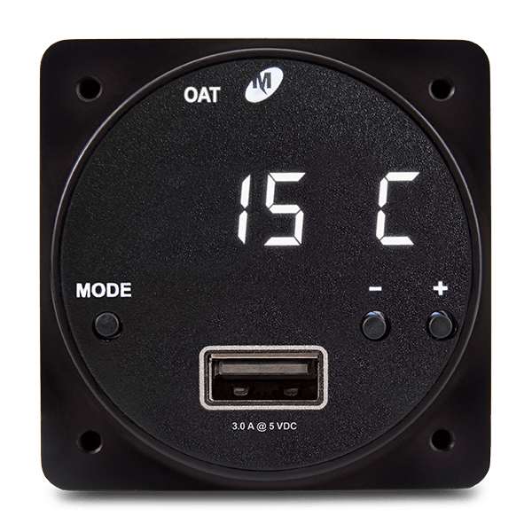 Mid-Continent Mid-Continent CHRONOS CH93HP Digital Clock + Single USB-A Charger (10-32 VDC in, 15W/3A, 8 MODES) 6420093-3 Mid-Continent CHRONOS CH93HP Digital Clock + Single USB-A Charger (10-32 VDC in, 15W/3A, 8 MODES)